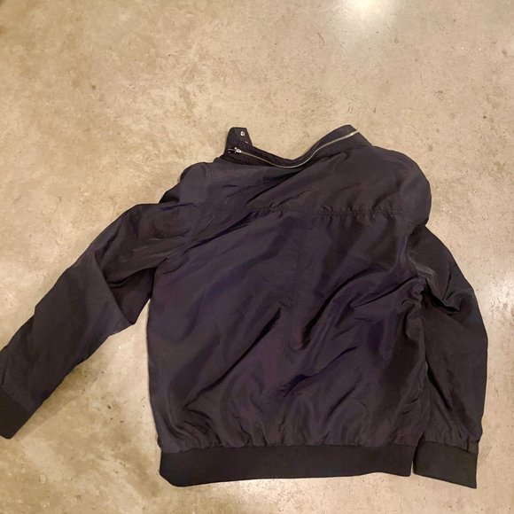 H&M | Mens Nylon-blend Navy Bomber Jacket | XL - Picture 3 of 8
